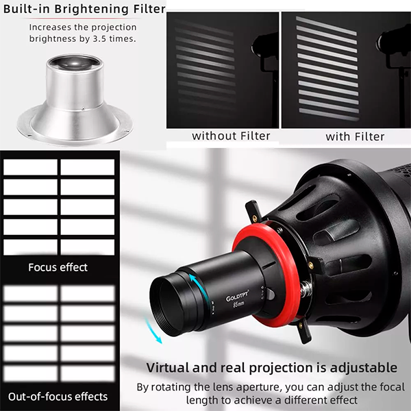 Snoot Ot1 Pro - Montura Bowens, (spotlight, Proyector de luz) Alquiler - Imagen 3